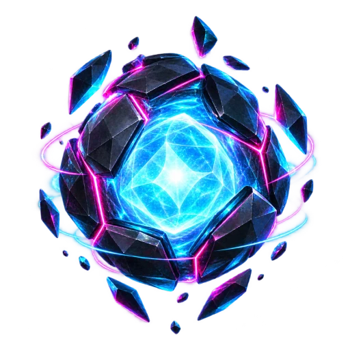 A glowing PULSE RUN core